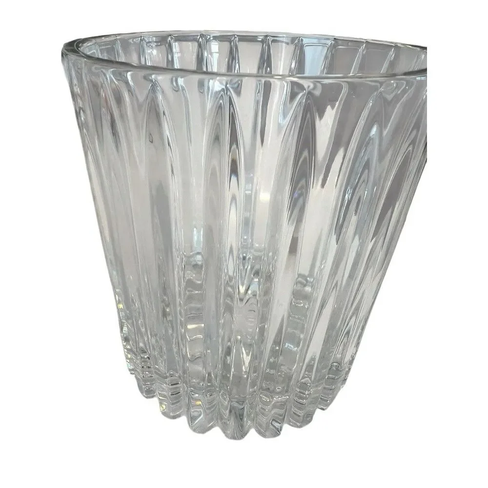 Vintage Mikasa Crystal Wilshire Arctic Lights Ice Bucket w/Tongs